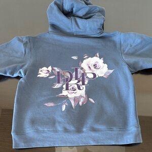 The Drip Shop Kids Floral Graphic Hoodie - Blue